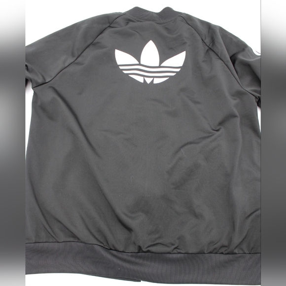 Adidas Women’s Superstar Track Jacket – Black/White, Size Large - Picture 2 of 7